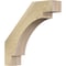 Ekena Millwork 4"W x 18"D x 18"H Merced Rough Sawn Knee Brace, Douglas Fir BRC04X18X18MRC00RDF - alternate 1